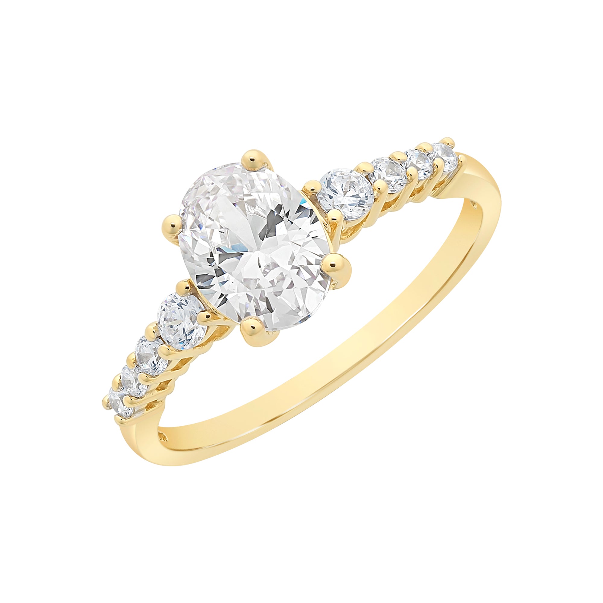 9ct gold cubic zirconia ring on sale