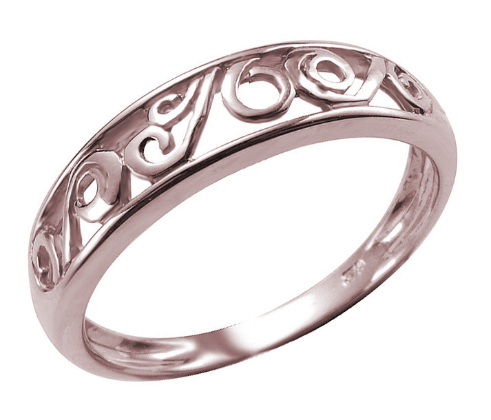9Ct Rose Gold Filigree Ring – Stephens Jewellers