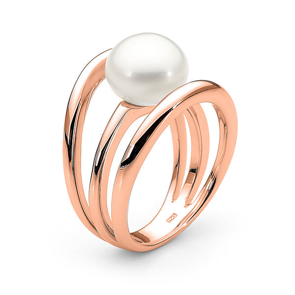 9Ct Rose Gold Pearl Dress Ring Stephens Jewellers 9Ct Rose Gold Pearl Dress Ring Stephens Jewellers
