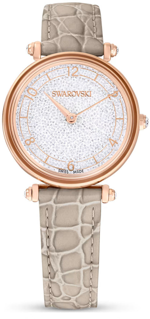 Swarovski Watches Leather Swarovski Crystalline Aura Watch Leather