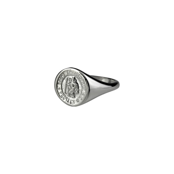 Von Treskow - Sterling Silver St Christopher Signet Ring – Stephens  Jewellers