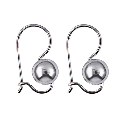 Sterling silver discount ball earrings