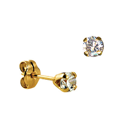 Sterling silver cubic zirconia stud earrings discount