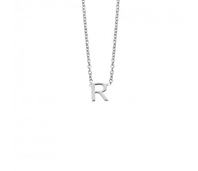 Letter r online necklace sterling silver